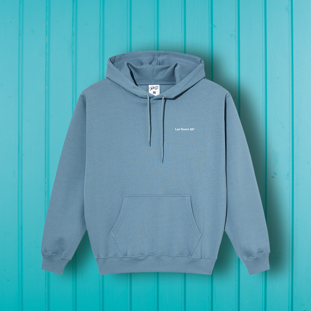 Last Resort AB Atlas Monogram Hoodie Blue Mirage