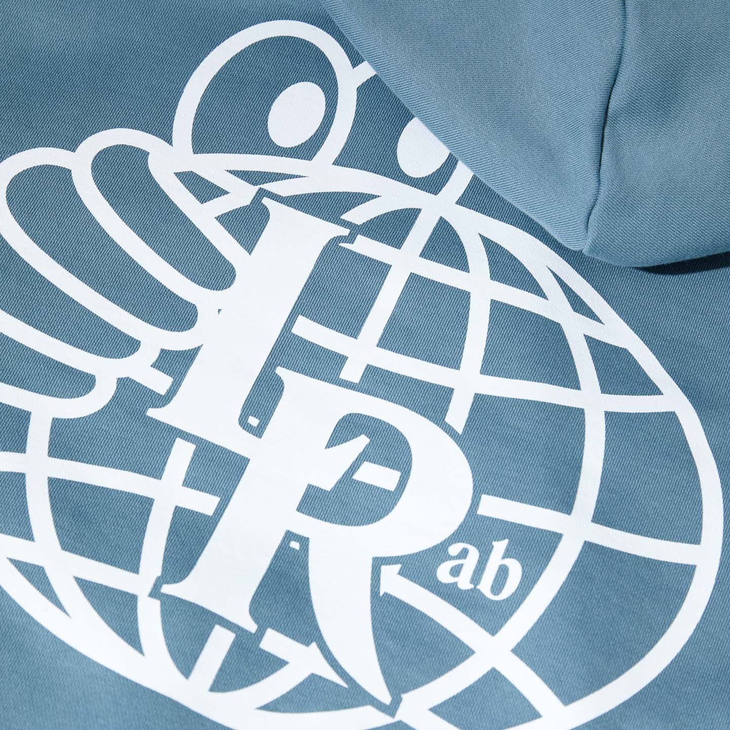 Last Resort AB Atlas Monogram Hoodie Blue Mirage