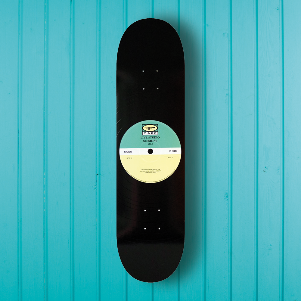 Skateboard Café 45 Deck Teal/Cream 8.125"