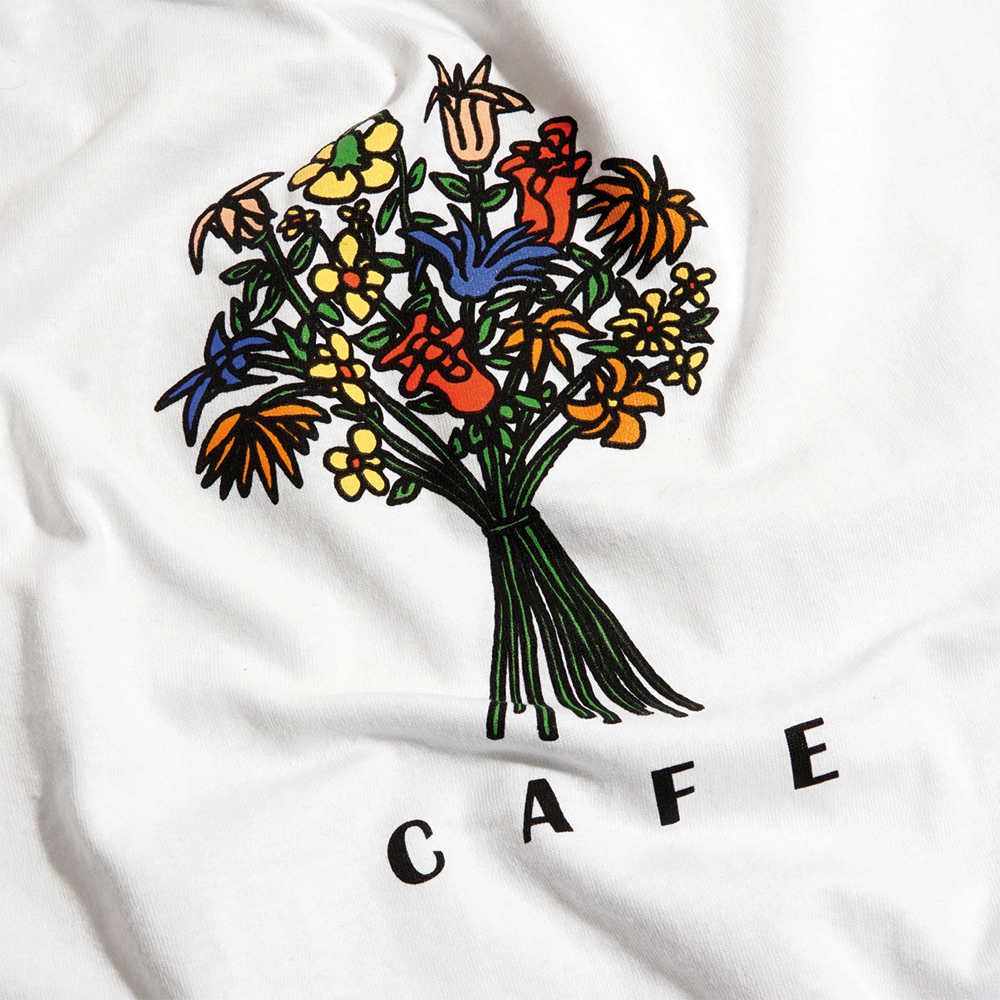 Skateboard Café Bouquet T-Shirt White