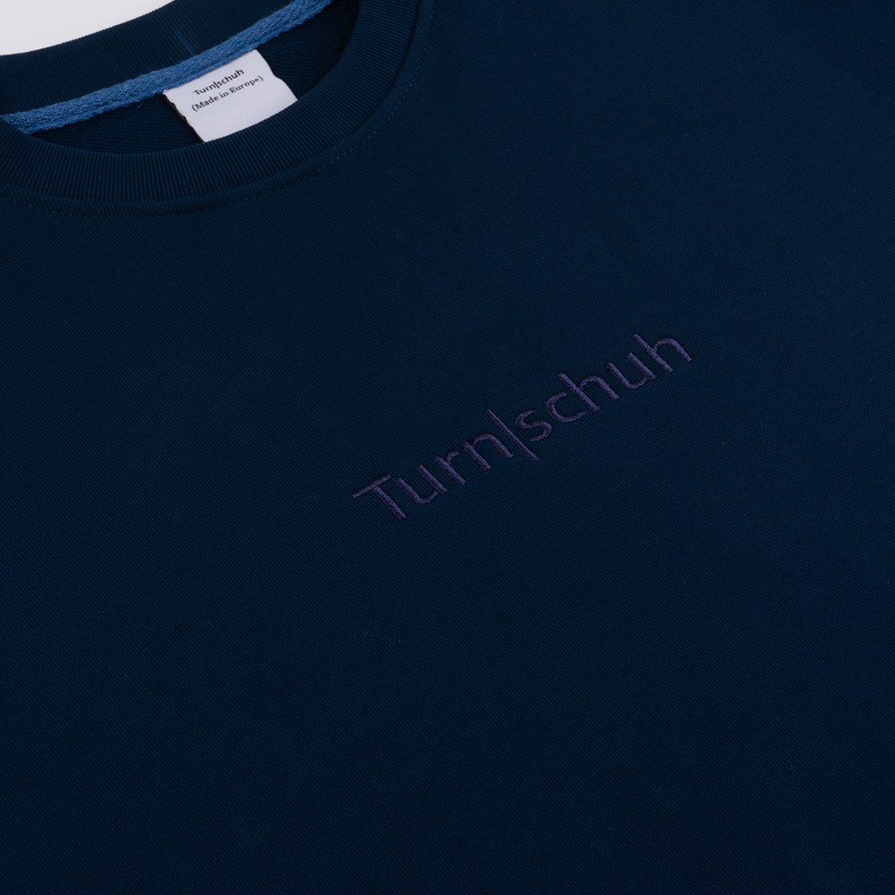 Turnschuh Logo Embroidered Crewneck Navy