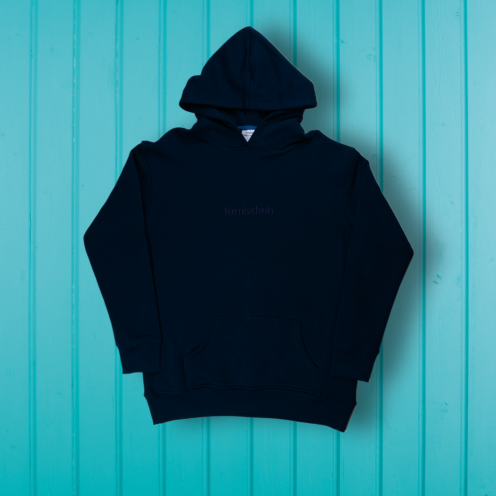Turnschuh Logo Embroidered Hoodie Navy