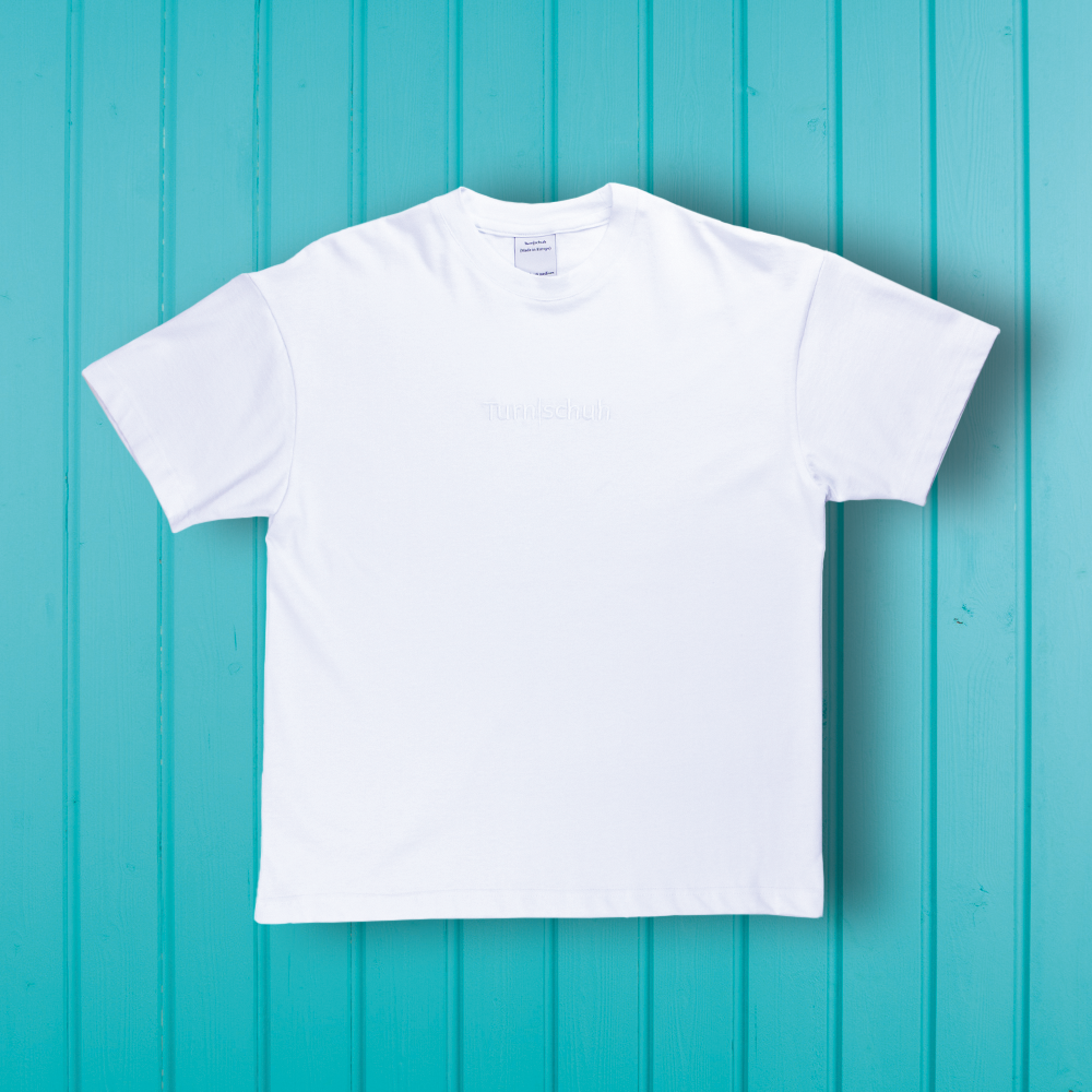 Turnschuh Logo Embroidered T-Shirt White Tonal