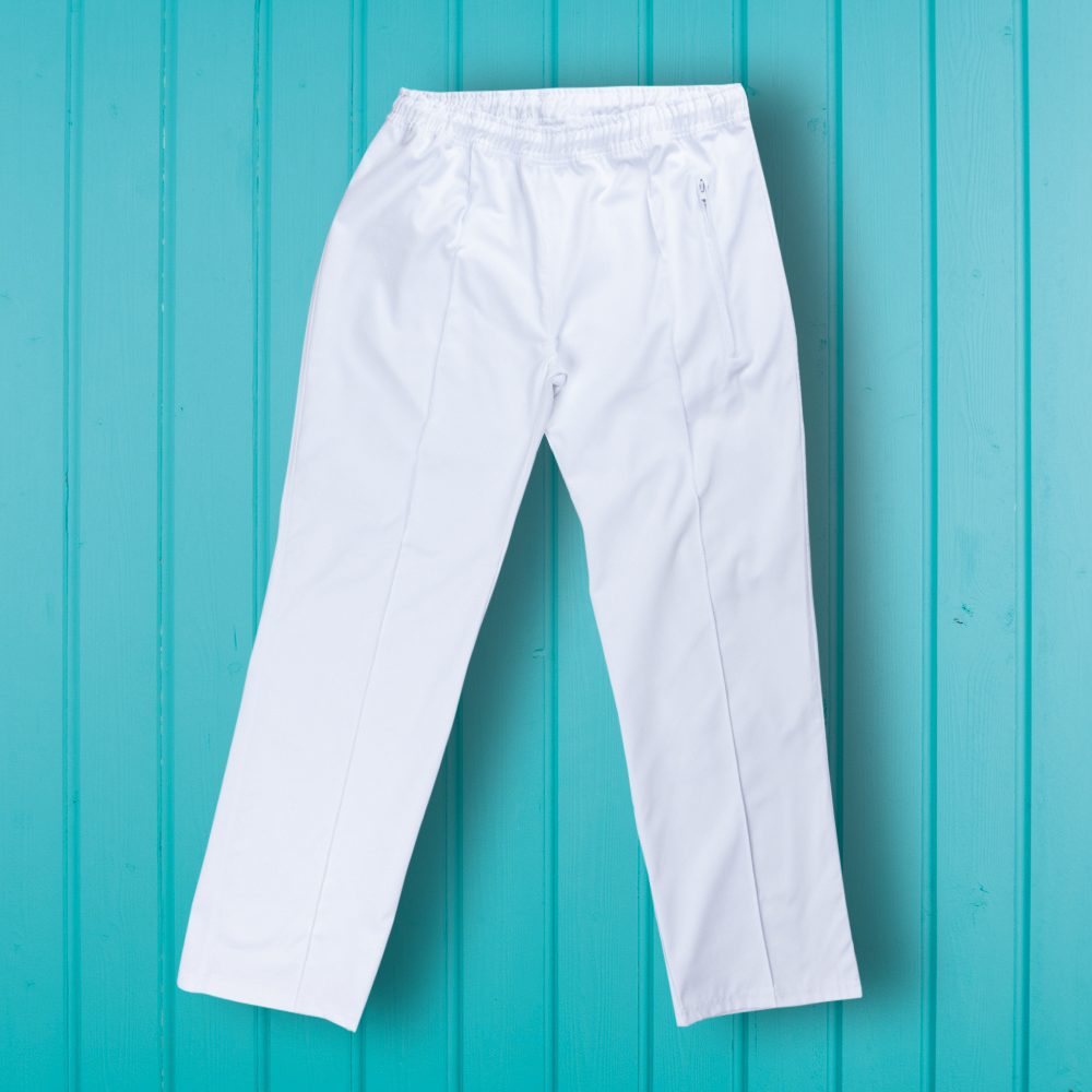 Turnschuh Track Bottom White