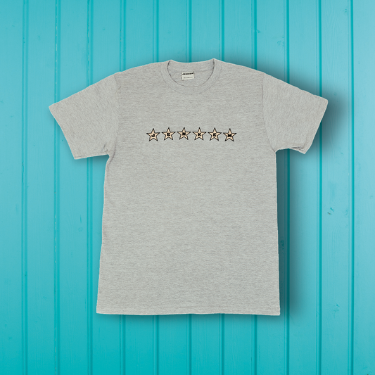 Jenkem 6 Star T-Shirt Heather Grey
