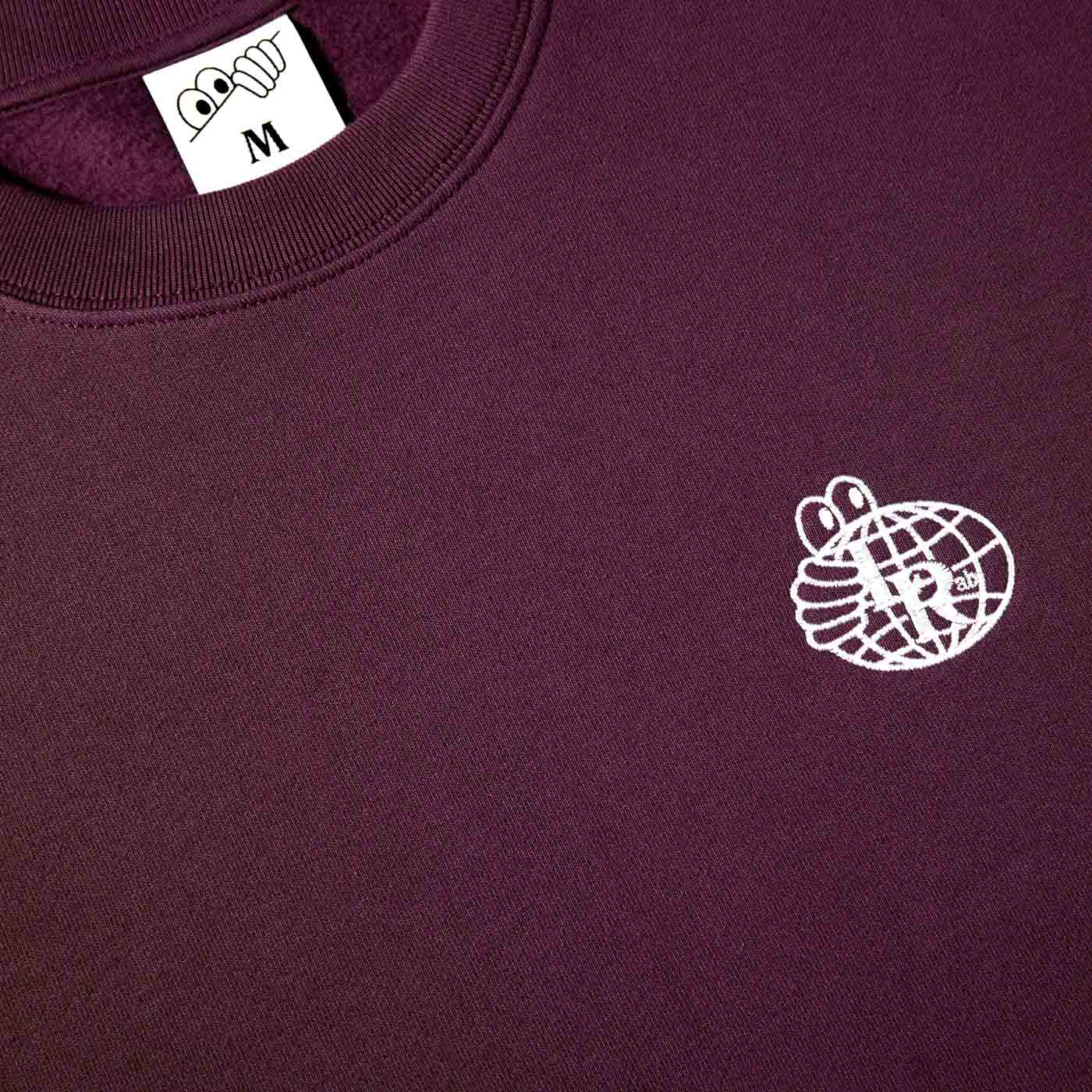 Last Resort AB Atlas Monogram Crewneck Plum