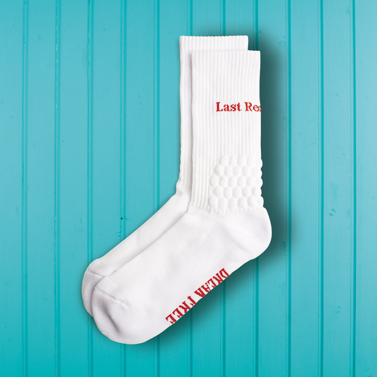 Last Resort AB Right Angle Bubble Socks White