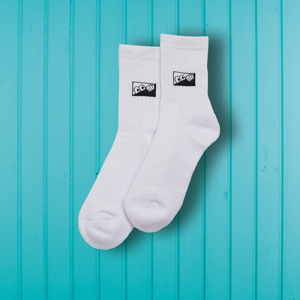 Last Resort AB Heel Tab Dress Socks White