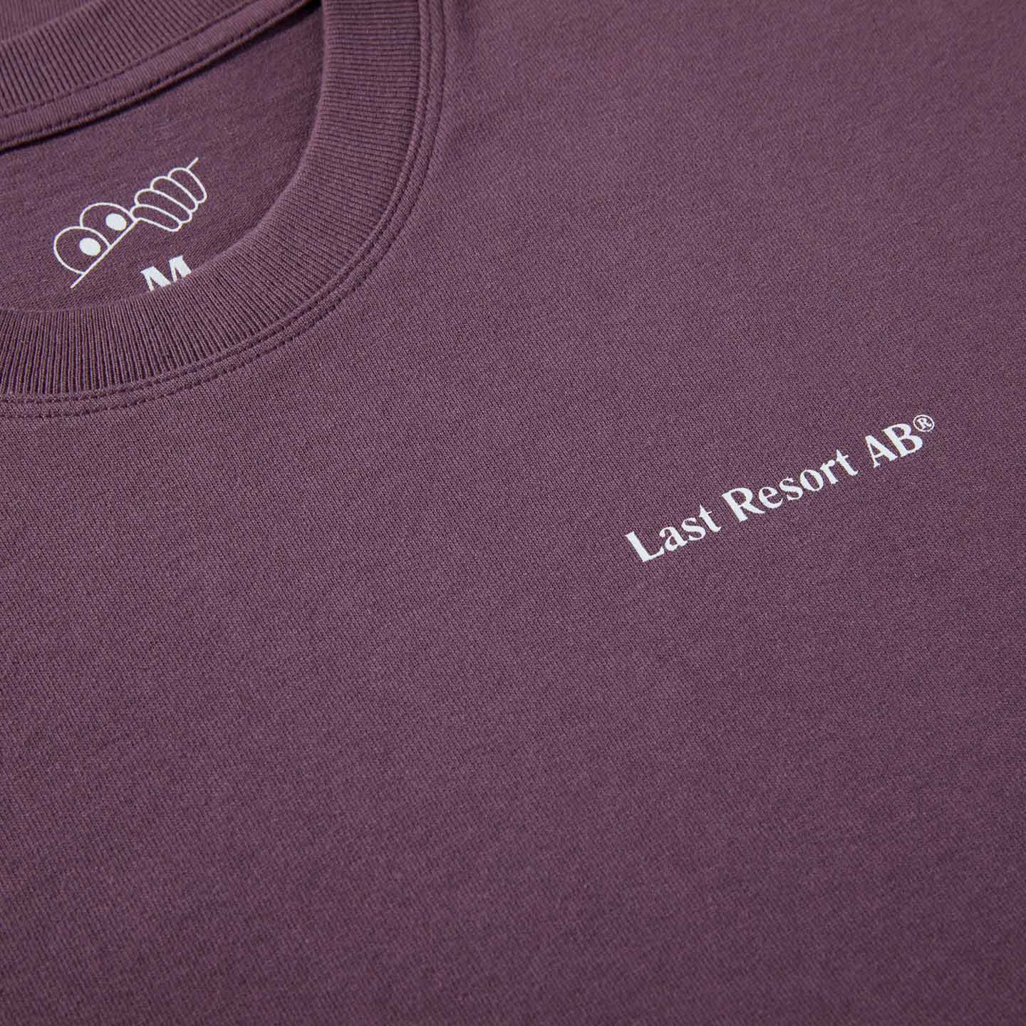 Last Resort AB Script T-Shirt Dirty Plum