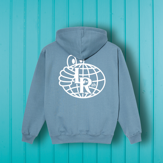 Last Resort AB Atlas Monogram Hoodie Blue Mirage