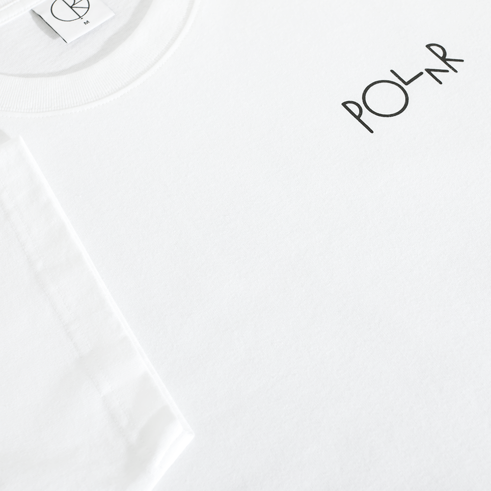 Polar Skate Co. Fill Logo Klez T-Shirt White