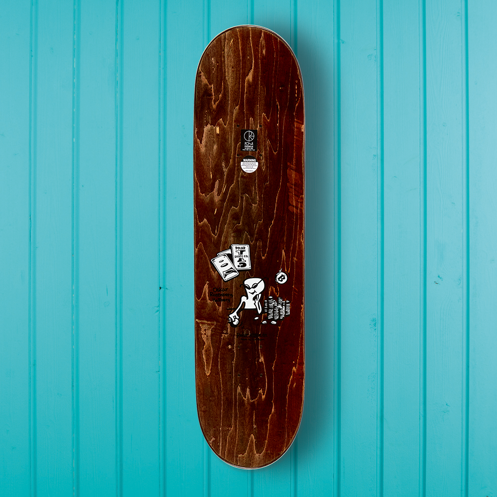 Polar Skate Co. Oskar Rozenborg Poker Face Deck 8.5"