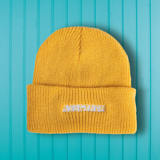 Robotron Slouch Beanie Warm Yellow