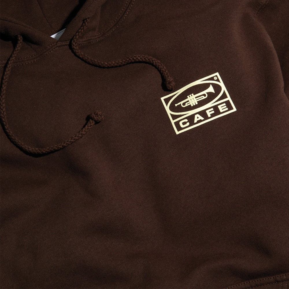 Skateboard Café 45 Hoodie Coffee