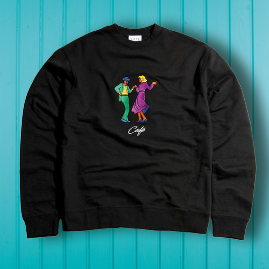 Skateboard Café Swing Crewneck Sweatshirt Black