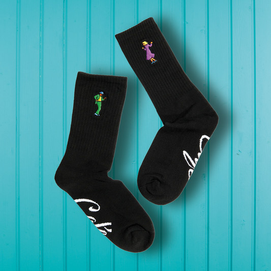 Skateboard Café Swing Socks Black