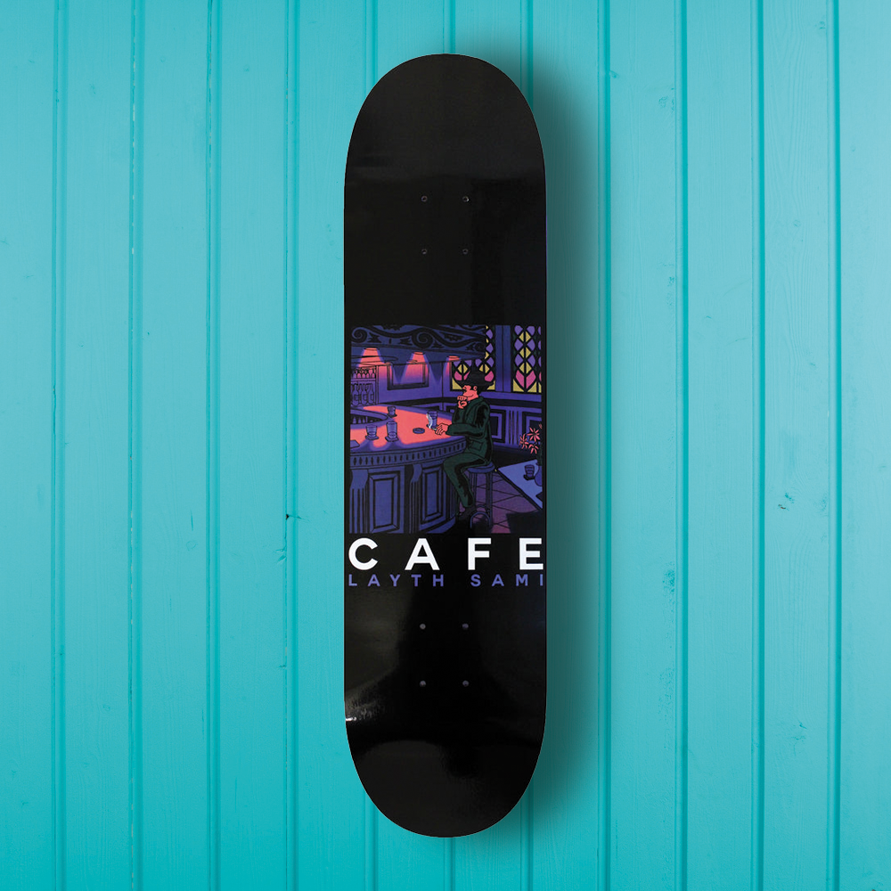 Skateboard Café Barfly Deck Black 8.125"