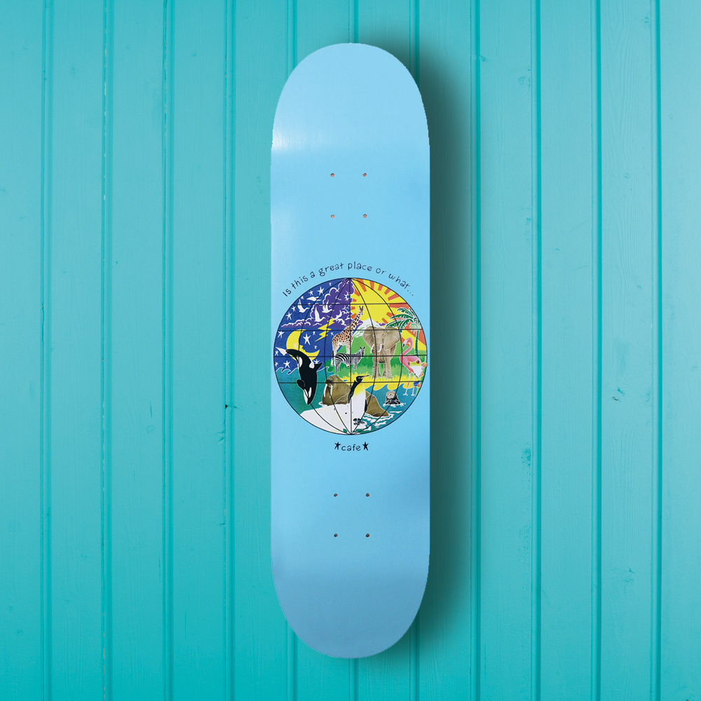 Skateboard Café Great Place Deck Baby Blue 8.125"