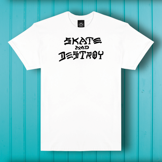 Thrasher Skate and Destroy T-Shirt White