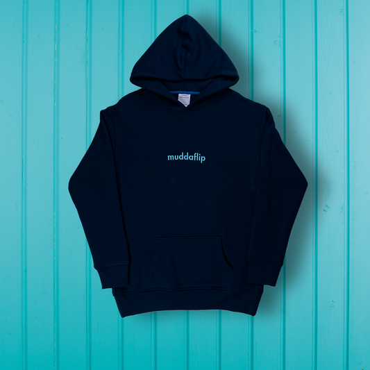 Turnschuh muddaflip Embroidered Hoodie Navy