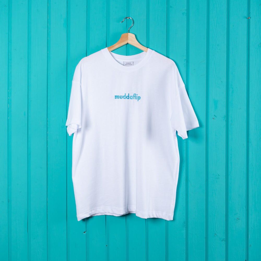 Turnschuh muddaflip Embroidered T-Shirt White