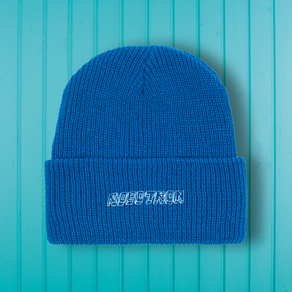 Robotron Slouch Beanie Azure