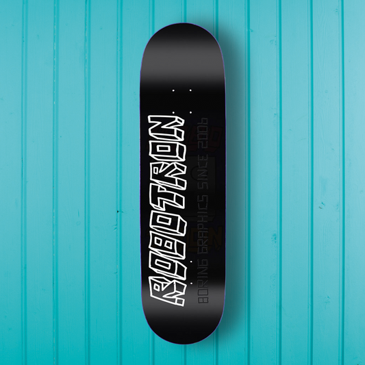 Robotron Boring Graphic Deck Black 8.3"