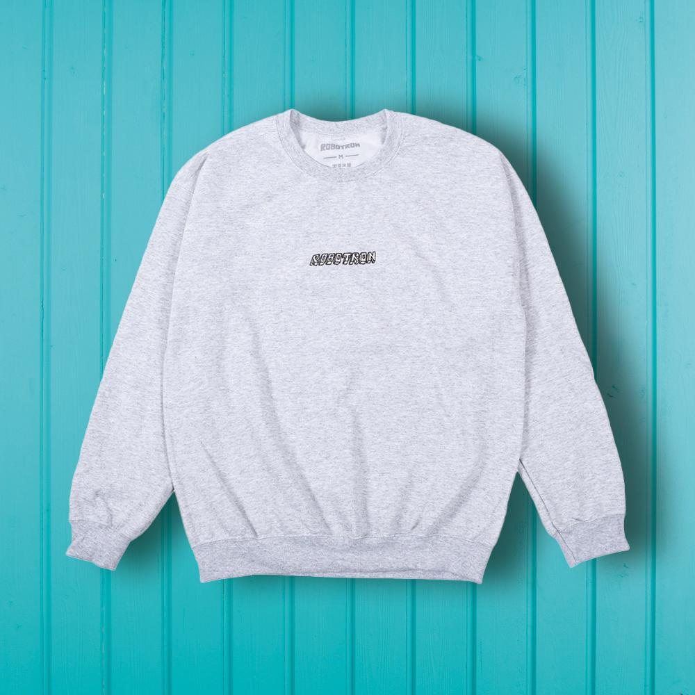 Robotron Slouch Crewneck Sweatshirt Ash