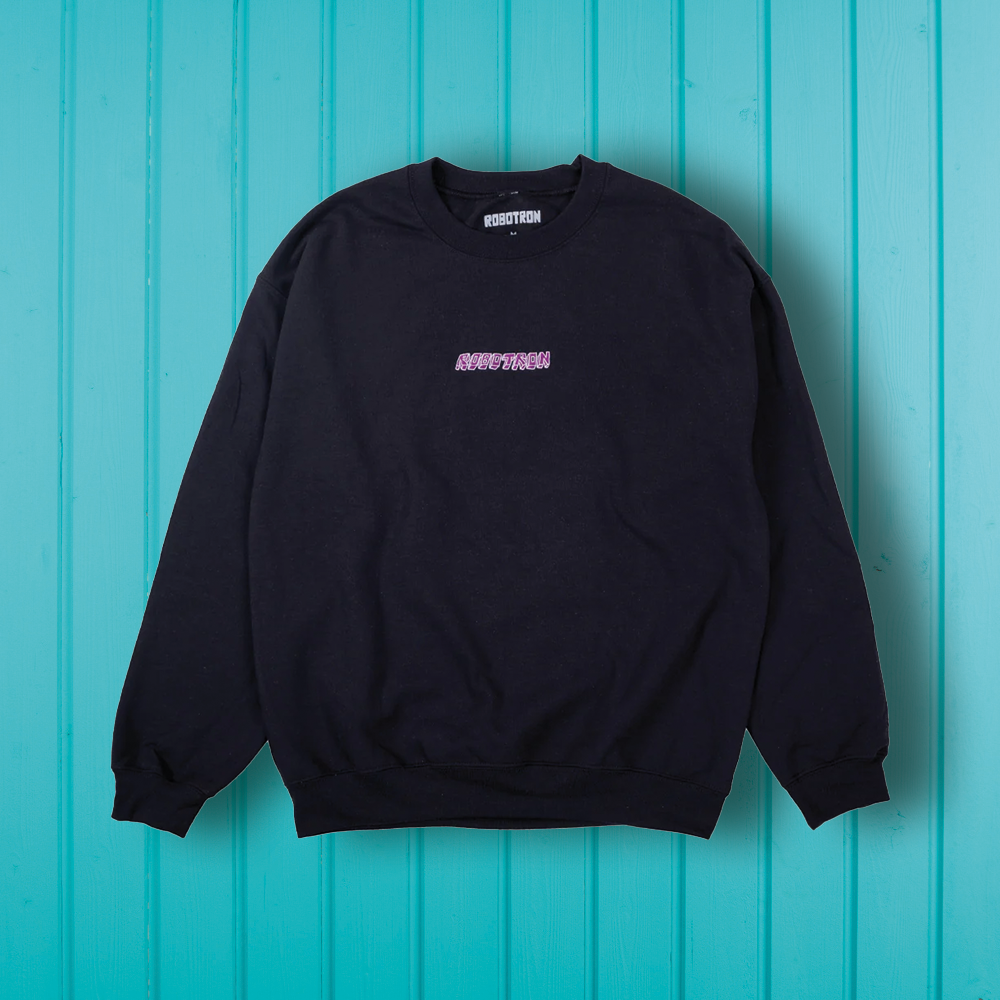 Robotron Slouch Crewneck Sweatshirt Black